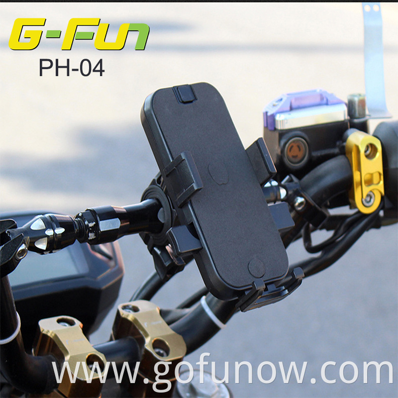 Wholesale PC Silicone Bike Motorcycle Motorxyxle Cell Phone Bracket Stand Mount Adjustable Electric Scooter Phone Holder G-FUN